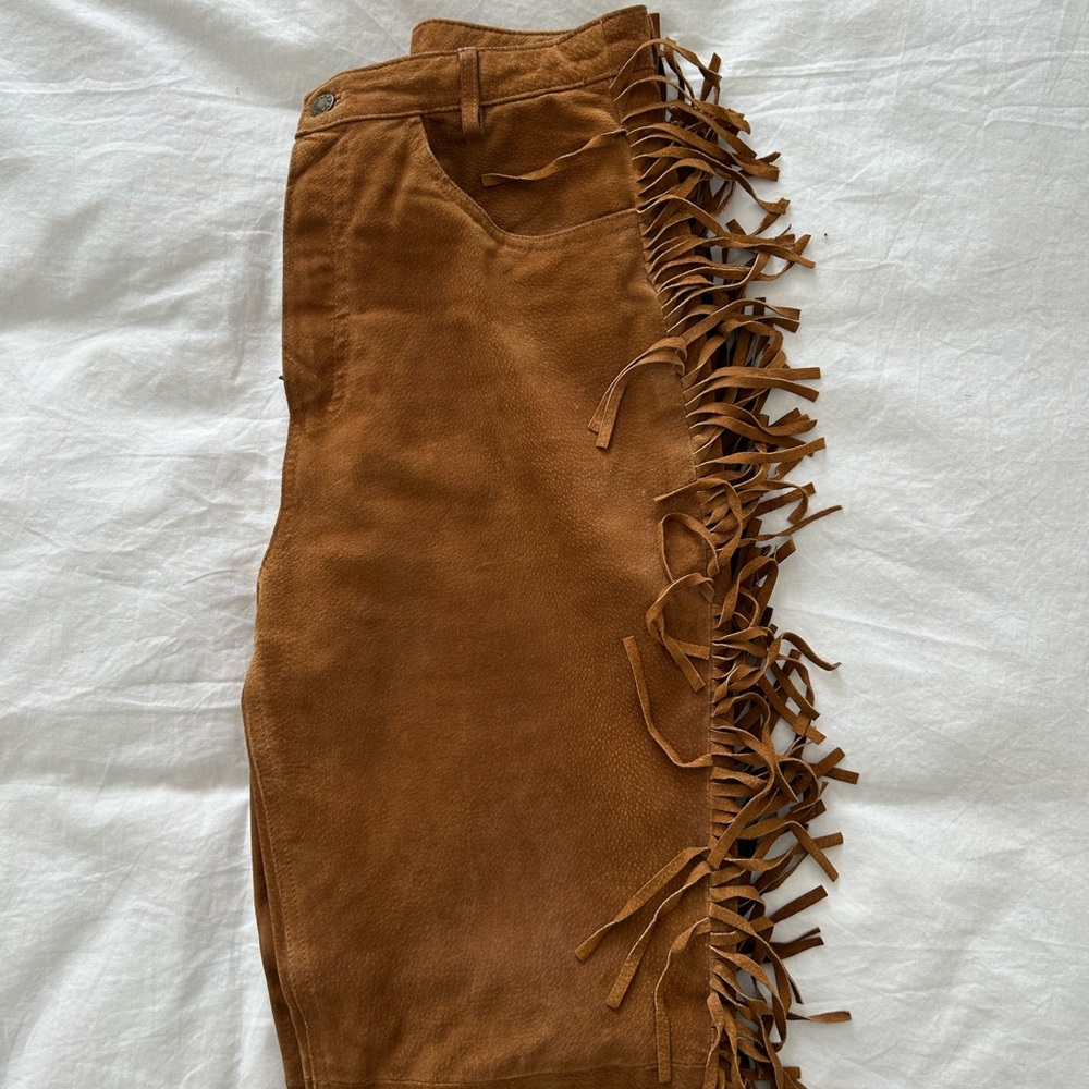 Vintage western pants with fringe